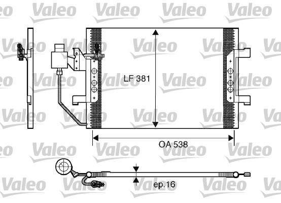 Condensador, aire acondicionado VALEO ref. 817504