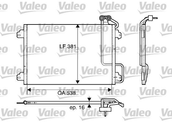 Condensador, aire acondicionado VALEO ref. 817509