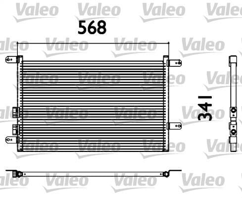 Condenseur, climatisation (Radiateur de climatisation) VALEO ref. 817527