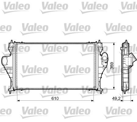 Intercooler, échangeur (Refroidisseur d'air) VALEO 817578
