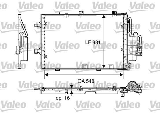 Condenseur, climatisation (Radiateur de climatisation) VALEO ref. 817609