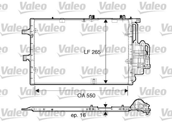 Condenseur, climatisation (Radiateur de climatisation) VALEO ref. 817610
