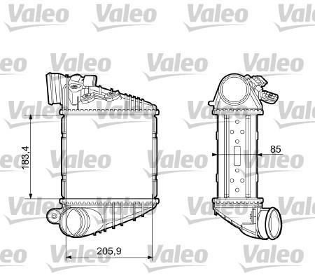 Intercooler, échangeur (Refroidisseur d'air) VALEO 817653