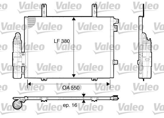 Condensador, aire acondicionado VALEO ref. 817662
