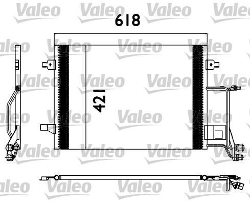 Condenseur, climatisation (Radiateur de climatisation) VALEO ref. 817666