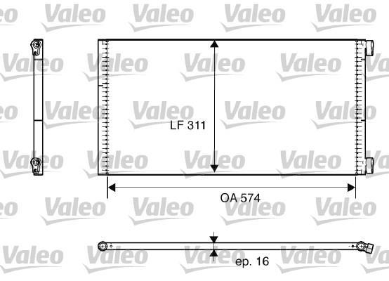 Condensador, aire acondicionado VALEO ref. 817684