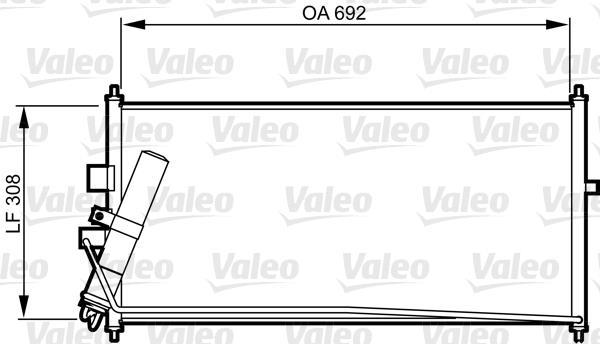 Condenseur, climatisation (Radiateur de climatisation) VALEO ref. 817822