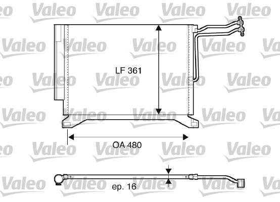 Condensador de climatização VALEO ref. 817837