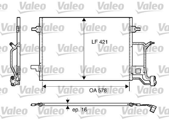 Condenseur, climatisation (Radiateur de climatisation) VALEO ref. 817840