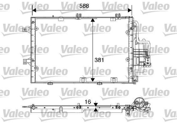 Condenseur, climatisation (Radiateur de climatisation) VALEO ref. 817843