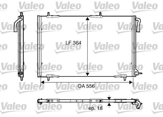 Condenseur, climatisation (Radiateur de climatisation) VALEO 818001
