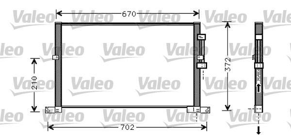 Condensador, aire acondicionado VALEO ref. 818023