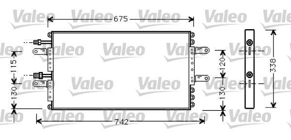Condenseur, climatisation (Radiateur de climatisation) VALEO ref. 818030