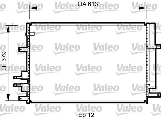 Condenseur, climatisation (Radiateur de climatisation) VALEO 818187