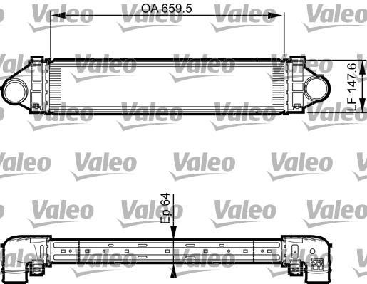 Radiador de admisión, intercooler VALEO ref. 818238