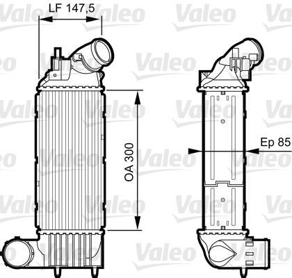 Radiador de admisión, intercooler VALEO ref. 818895