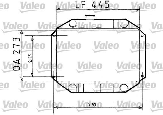 Radiateur moteur (Radiateur de refroidissement) VALEO 819151