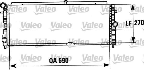 Radiateur moteur (Radiateur de refroidissement) VALEO ref. 819388