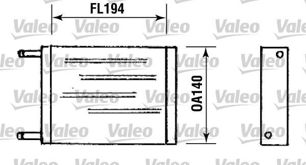 Radiateur de chauffage VALEO 881769