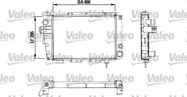 Radiador, refrigeración del motor VALEO ref. 883282