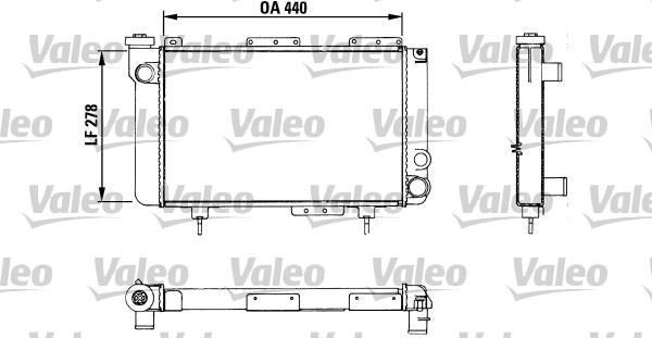 Radiador, refrigeración del motor VALEO ref. 883463
