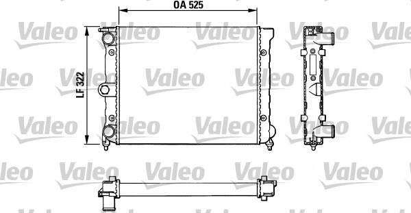 Radiateur moteur (Radiateur de refroidissement) VALEO 883720