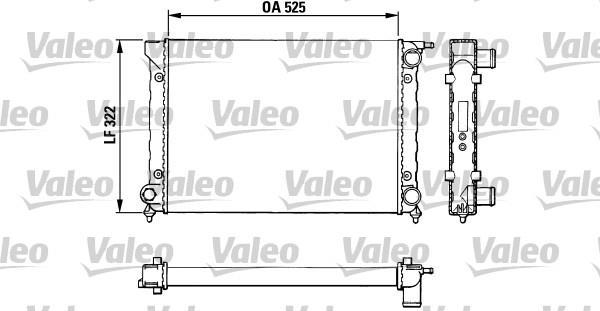 Radiateur moteur (Radiateur de refroidissement) VALEO ref. 883727
