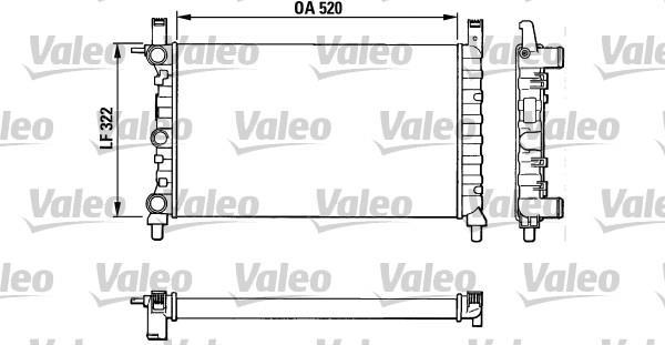Radiateur moteur (Radiateur de refroidissement) VALEO 883825