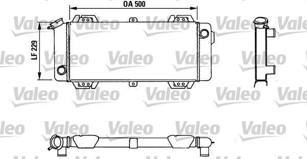 Radiateur moteur (Radiateur de refroidissement) VALEO 883954