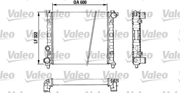 Radiateur moteur (Radiateur de refroidissement) VALEO 883958