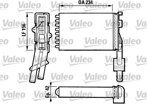 Radiateur de chauffage VALEO 883971
