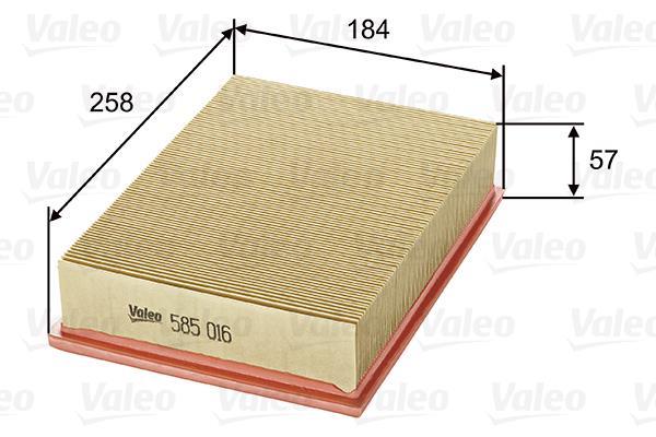 Filtre à air VALEO ref. 585016