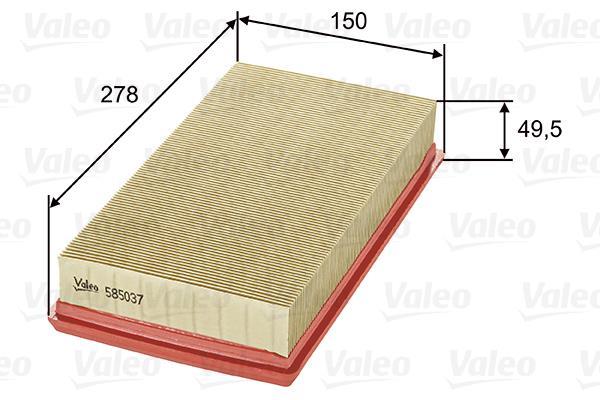 Filtre à air VALEO ref. 585037