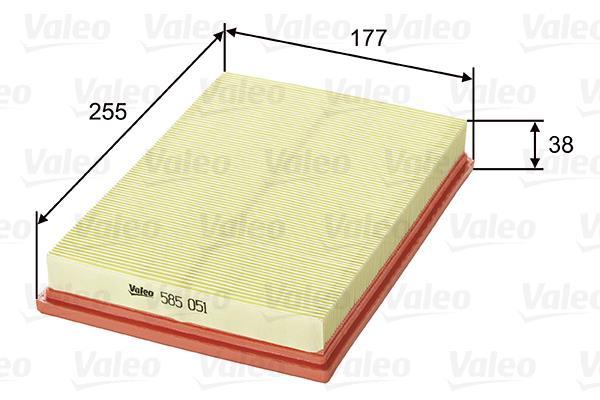 Filtro de ar VALEO ref. 585051