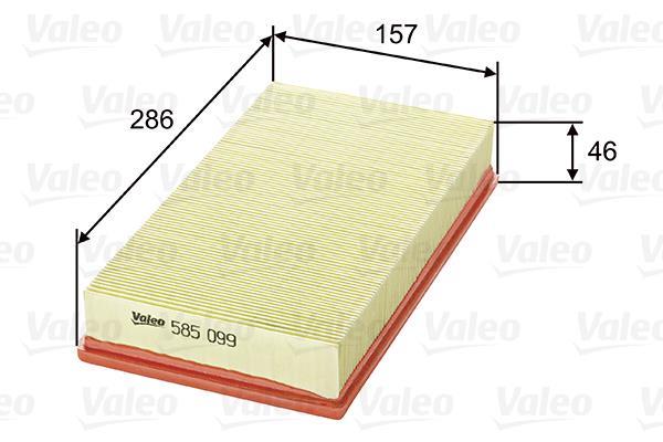 Filtro de ar VALEO 585099
