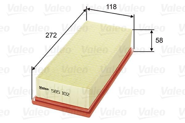 Filtre à air VALEO ref. 585102