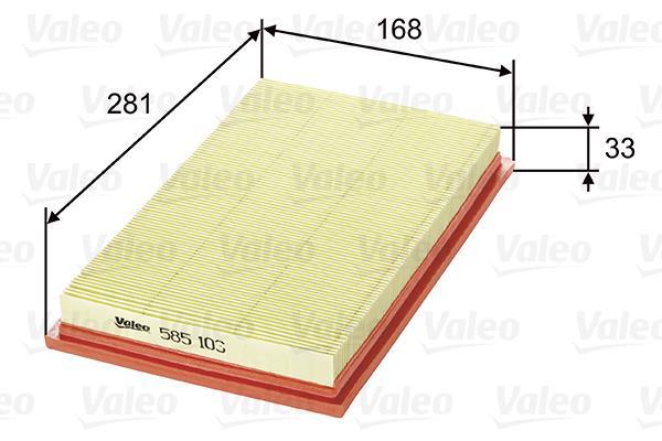 Filtro de ar VALEO ref. 585103
