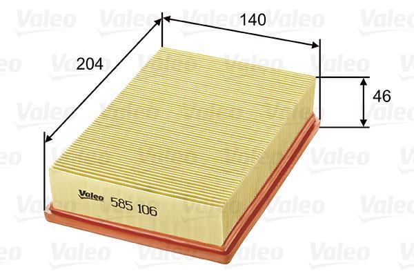 Filtre à air VALEO ref. 585106