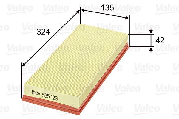 Filtro de ar VALEO 585129
