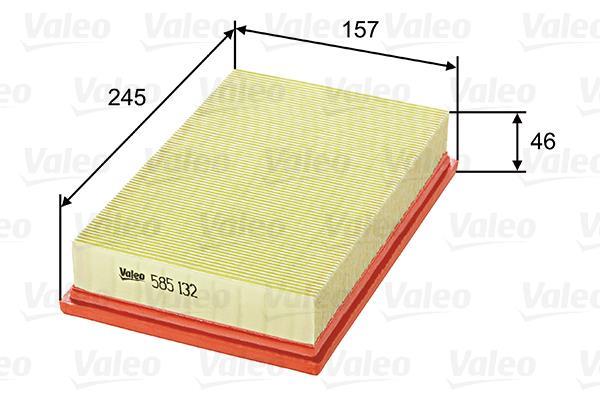 Filtre à air VALEO ref. 585132