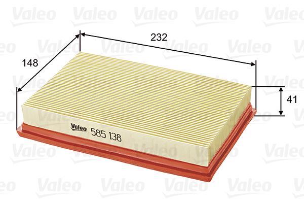 Filtre à air VALEO ref. 585138
