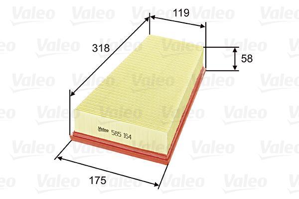 Filtre à air VALEO 585164