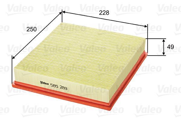 Filtre à air VALEO 585289