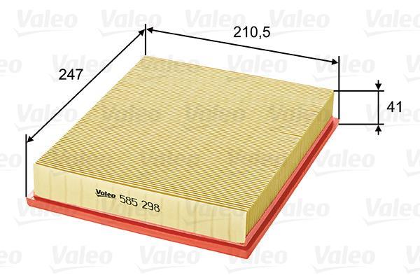 Filtre à air VALEO ref. 585298