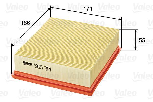 Filtre à air VALEO ref. 585314
