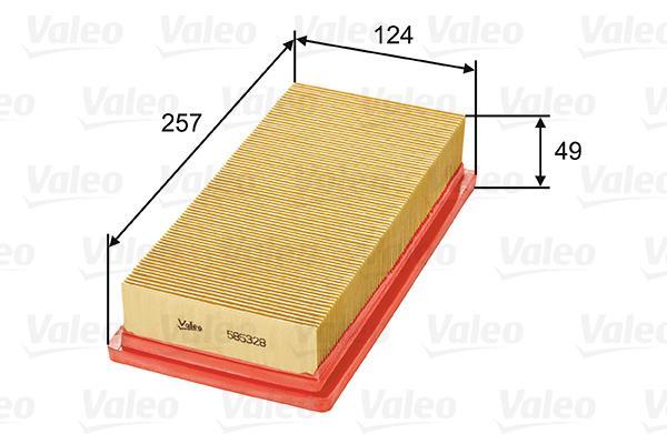 Filtro de ar VALEO 585328