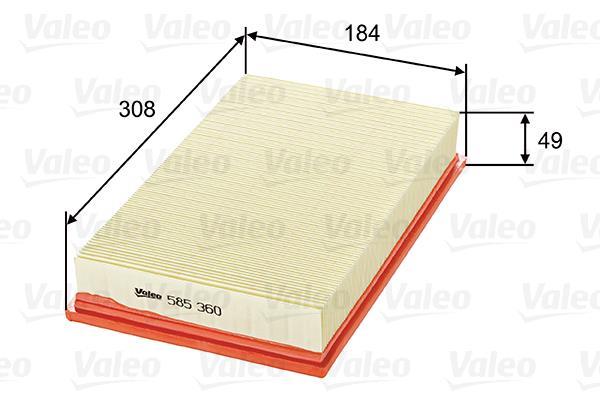 Filtre à air VALEO ref. 585360
