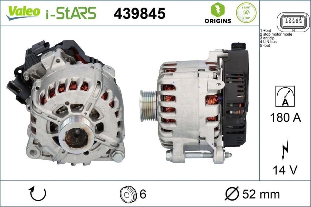 Alternador arrancador VALEO ref. 439845