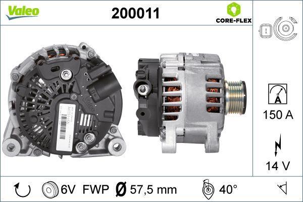Alternateur VALEO ref. 200011