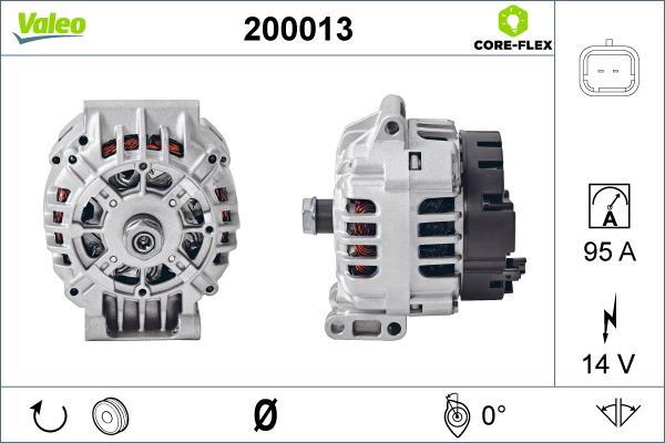 Alternateur VALEO ref. 200013